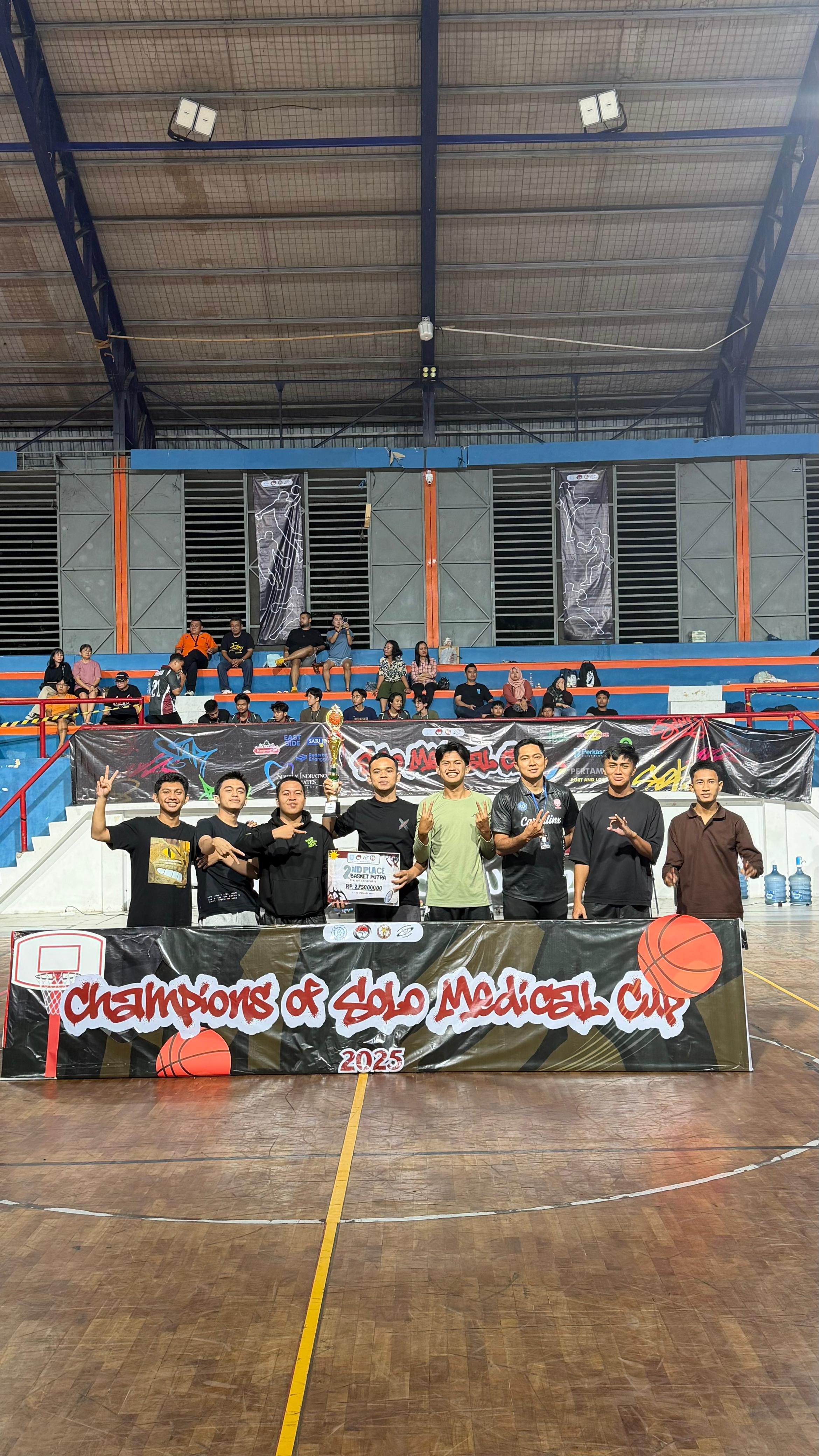 Debut Perdana Event Nasional, Tim Basket Medical Sport UNISMUH (CARPALINX) Juara Dua di Solo